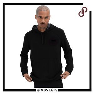 Ethika Men's Ultra Soft‎ French Terry Fleece Hooded Sweatshirt Black Medium